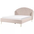 Bett mit Lattenrost aus Polyester Retro AMBILLOU Bett mit Lattenrost aus Polyester Retro AMBILLOU