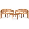 vidaXL 3-tlg. Garten-Lounge-Set Massivholz Teak