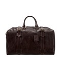 Maxwell Scott Flero - Leder-Reisetasche in Dunkelbraun Grösse L