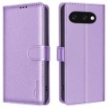 Cover-Discount - Google Pixel 9a BINFEN Leder Etui Hülle mit RFID Blocker, Violett