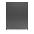 Kleiderschrank 4 Türen aus Metall, Hiba