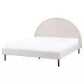 Beliani - Bett mit Lattenrost aus Stoff Retro MARGUT, 160X200CM