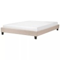 Beliani Polsterbett beige Lattenrost 160 x 200 cm ROANNE