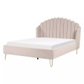Bett mit Lattenrost aus Polyester Retro AMBILLOU Bett mit Lattenrost aus Polyester Retro AMBILLOU