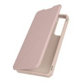Dux Ducis - Samsung Galaxy S22+ Plus 5G Magnet Flip Wallet Cover Leder Tasche Geometrisches Design - Rosa