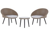 Bistro Set aus PE Rattan Modern ORTIGIA Bistro Set aus PE Rattan Modern ORTIGIA