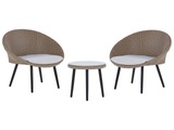 Bistro Set aus PE Rattan Modern ORTIGIA Bistro Set aus PE Rattan Modern ORTIGIA