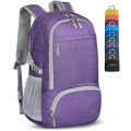 Only-bags.store, Leichter Faltbarer Rucksack-packbare Rucksäcke, Kleine Faltbare Rucksäcke Wanderrucksack Wasserdicht Unisex Violett ONE SIZE