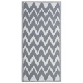 Beliani Outdoor Teppich grau 90 x 180 cm zweiseitig SIRSA