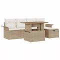 VidaXL - Garten sofa set poly-rattan, One Size, Beige