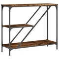 vidaXL Konsolentisch Räuchereiche 88,5x30x75 cm Holzwerkstoff