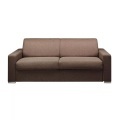 LINEA SOFA - Schlafsofa 4Sitzer Stoff CALITO Liegefläche Matratzen, One Size, Braun