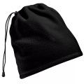 2in1 Wintermütze Halswärmer Schlauchschal Suprafleece Herren Schwarz ONE SIZE