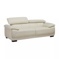 Ledersofa 3Sitzer Elfenbein MACELO Ledersofa 3Sitzer Elfenbein MACELO