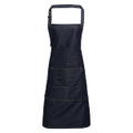Jeans Stitch Schürze (2 Stückpackung) Unisex Indigo ONE SIZE