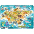Dodo - Rahmenpuzzle Eurasia 53 Teile, 5J+