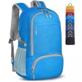 Only-bags.store, Leichter Faltbarer Rucksack-packbare Rucksäcke, Kleine Faltbare Rucksäcke Wanderrucksack Wasserdicht Unisex Blau ONE SIZE