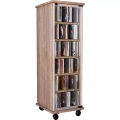 Holz CD DVD Stand Regal Schrank Standregal Rollen drehbar Valenza Glastür Holz CD DVD Stand Regal Schrank Standregal Rollen drehbar Valenza Glastür