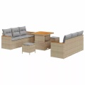 VidaXL - Garten-sofa poly-rattan, One Size, Beige