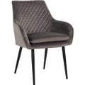 Stuhl Chrissy grau schwarz