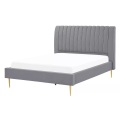 Bett mit Lattenrost aus Samtstoff Modern MARVILLE Bett mit Lattenrost aus Samtstoff Modern MARVILLE
