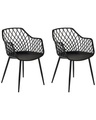 Set mit 2 Stühlen aus Kunststoff Modern NASHUA II Set mit 2 Stühlen aus Kunststoff Modern NASHUA II