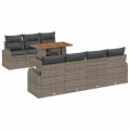 VidaXL - Garten-sofa-set poly-rattan, One Size, Grau