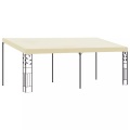 vidaXL Wand-Pavillon 6x3x2,5 m Cremeweiß