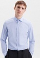 Business Hemd Slim Fit Extra Langer Arm Uni Herren Taubenblau 39