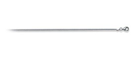 Collier Fuchsschwanz Weissgold 750, 1.5mm, 42cm Unisex Silber 42cm