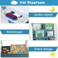 Northix, Northix - 2 in 1 Kinder-Kunststaffelei Doppelseitige Magnetische Tafel Blau