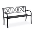 Northix - Gartenbank aus Metall, One Size