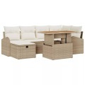 VidaXL - Garten-sofa-set poly-rattan, One Size, Beige