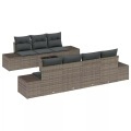 VidaXL - Garten-sofa poly-rattan, One Size, Grau