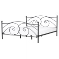 Beliani Metallbett schwarz Lattenrost 160 x 200 cm DINARD