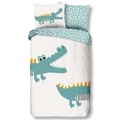 Good Morning Kinder-Bettwäsche-Set CROCODILE 140x200/220 cm Mehrfarbig