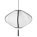 Beliani - Hängelampe aus Nylon Klassisch TUCURO, One Size, Weiss Bunt