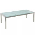 Beliani, Gartentisch Crashglas 220 x 100 cm GROSS