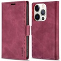 iPhone 15 Pro - N.BEKUS Flip Case Hülle wein