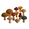 Waldorf Spielzeug, Kinderspielzeug, Küchenspielzeug - Set MUSHROOMS Multicolor