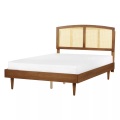 Bett mit Lattenrost aus Gummibaumholz Rustikal VARZY Bett mit Lattenrost aus Gummibaumholz Rustikal VARZY