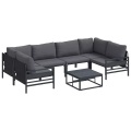 VidaXL - Modernes sofa stahl, One Size, Grau