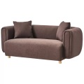 Beliani - 2 Sitzer Sofa aus Stoff Retro LILLEROD, One Size, Erdbraun