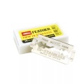 Feather, Feather Salut-tranchant en acier inoxydable platine Double lames de rasoir ...