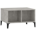 vidaXL Couchtisch Betongrau 60x50x36,5 cm Holzwerkstoff