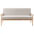 Beliani - 3 Sitzer Sofa aus Stoff ESRUM, One Size, Braun Medium