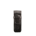 Maxwell Scott Pienza - Leder Stifteetui in Schwarz