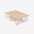 QUECHUA - Feldbett DOUBLE CAMPBED SECOND, One Size, Taupe