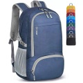 Only-bags.store, Leichter Faltbarer Rucksack-packbare Rucksäcke, Kleine Faltbare Rucksäcke Wanderrucksack Wasserdicht Unisex Blau ONE SIZE