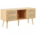 Beliani, TV-Möbel aus Rattan Modern PEROTE TV-Möbel aus Rattan Modern PEROTE